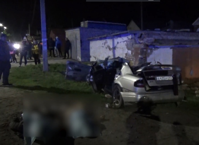 Опубликовано видео с места ДТП с двумя погибшими в селе Льгово