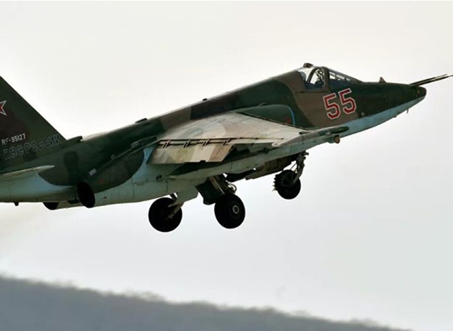 Российский Су-25 потерпел крушение на территории Украины