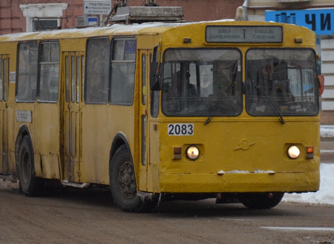 В Рязани временно перенесут конечную остановку троллейбуса №1