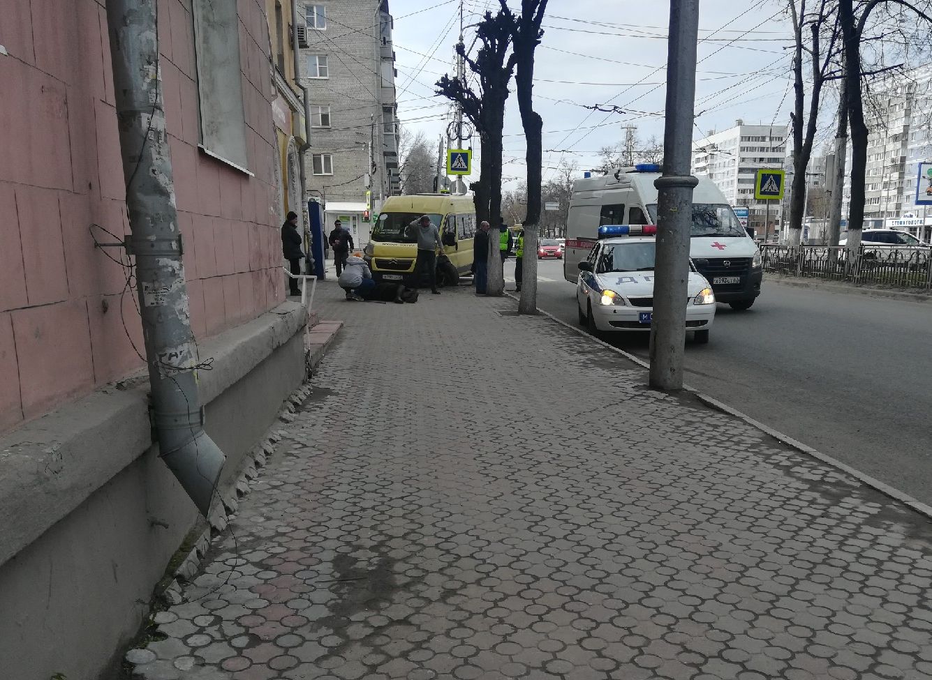В полиции рассказали подробности наезда маршрутки на женщину в центре Рязани