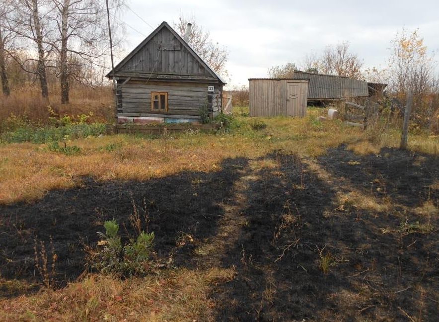 В Сасовском районе мужчина сгорел заживо, сжигая сено во дворе