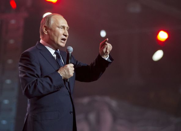 Путин выступил на Манежной площади (видео)