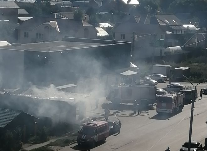 Пожар в шашлычной в микрорайоне Семчино ликвидировали