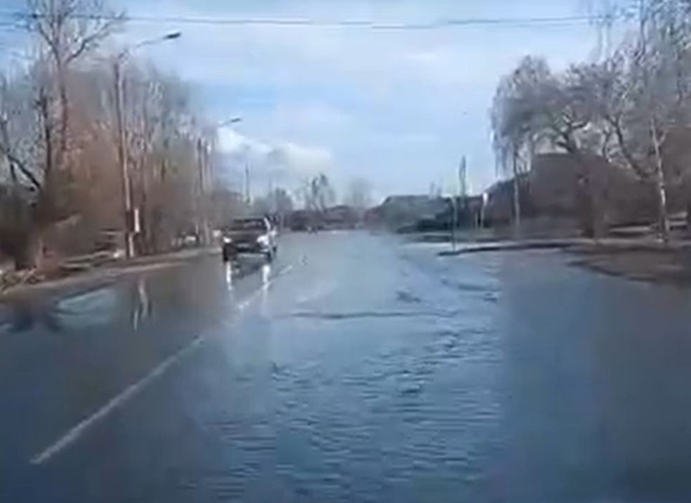 Участок трассы Рязань – Спасск – Ижевское затопило