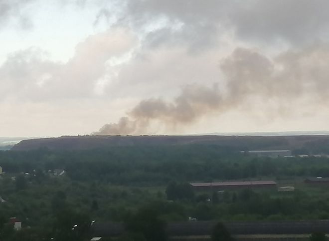 В Рязани вновь загорелась городская свалка