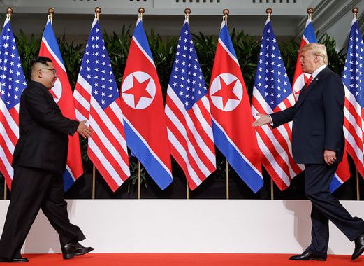 Ким Чен Ын встретился с Трампом в Сингапуре
