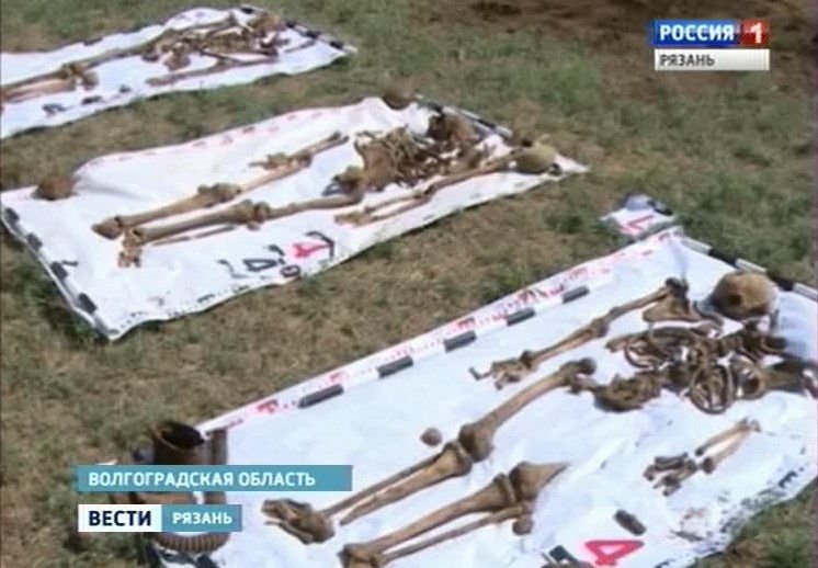 Под Волгоградом нашли останки рязанского бойца