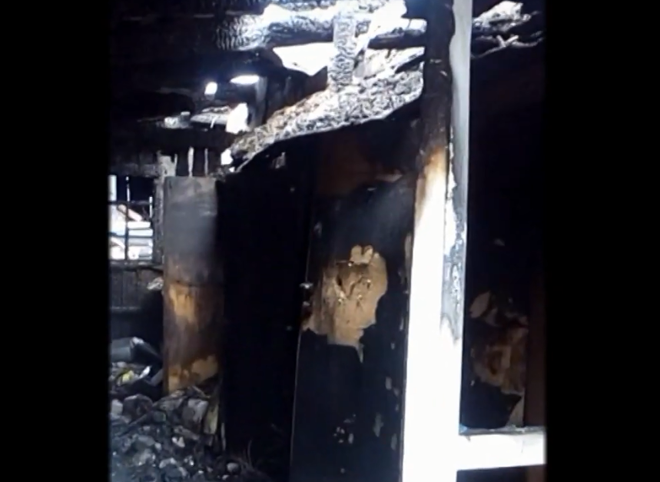Рязанские полицейские спасли из горящего дома семью пенсионеров