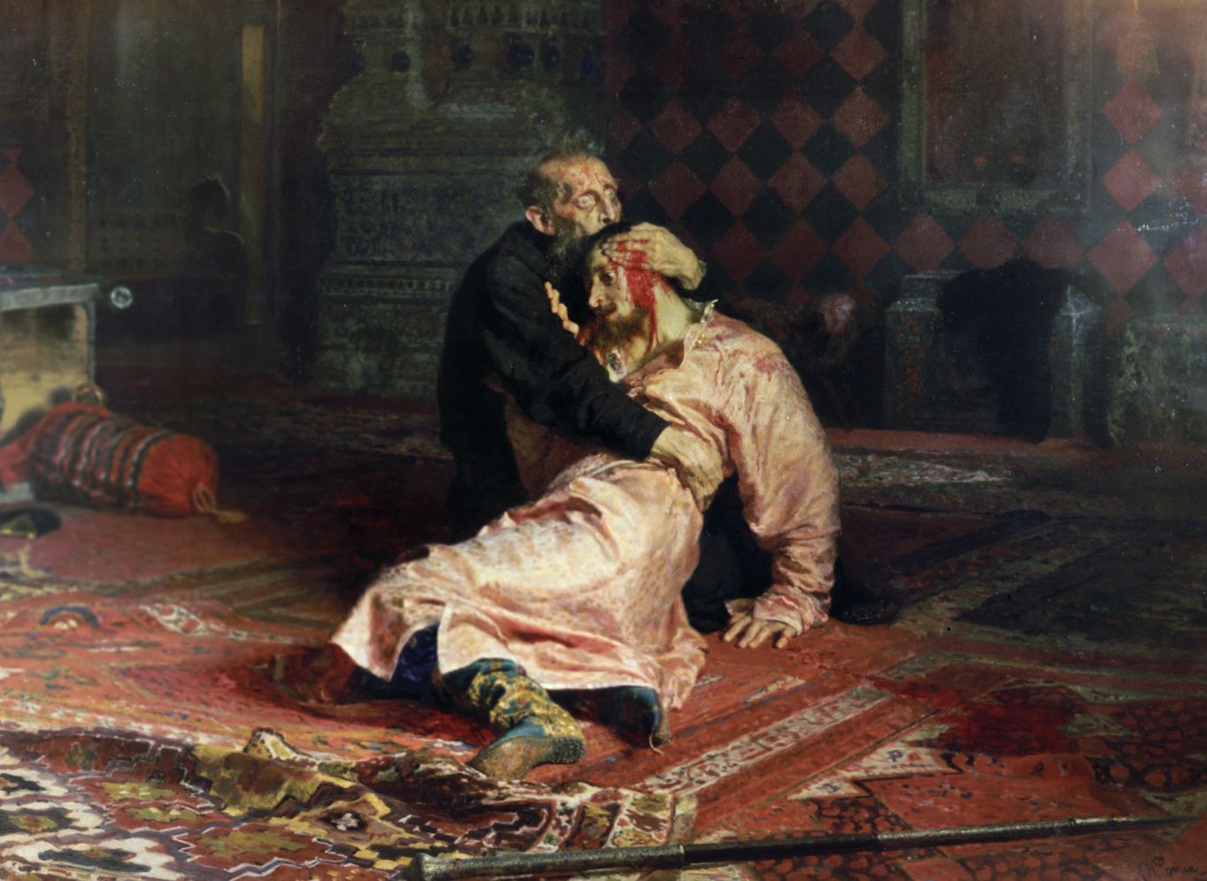 В Третьяковской галерее мужчина повредил знаменитую картину Репина