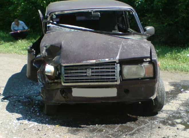 В Сараевском районе ВАЗ-2107 столкнулся с грузовиком