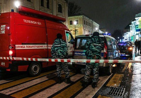При взрыве в Москве ранены пять человек (видео)