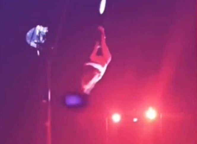 В белгородском цирке гимнастка сорвалась с большой высоты (видео)