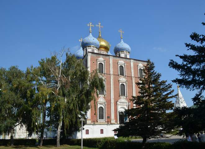 В Успенском соборе Рязанского кремля протекла крыша
