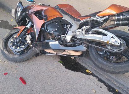 В полиции сообщили подробности аварии с мотоциклом на улице Ленина