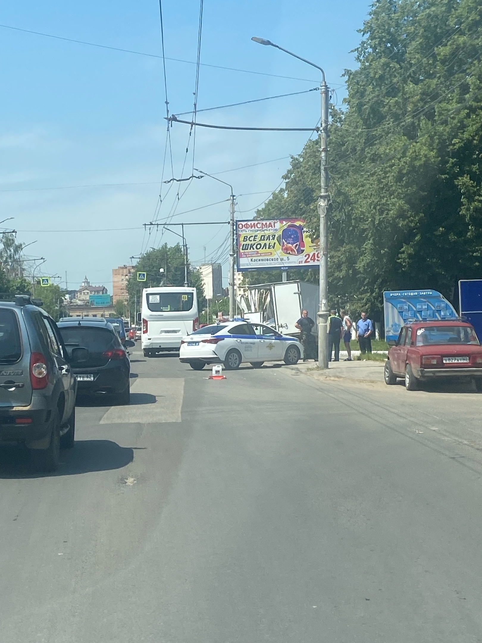 Напротив «Водоканала» попала в ДТП «Газель» | 09.07.2024 | Рязань -  БезФормата