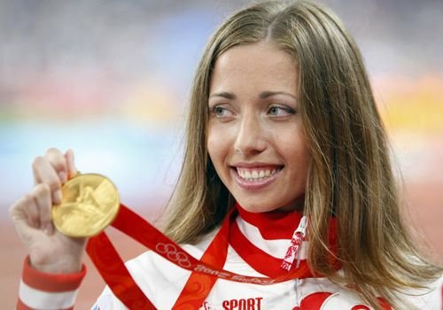 Ольга Каниськина с золотой медалью Пекина