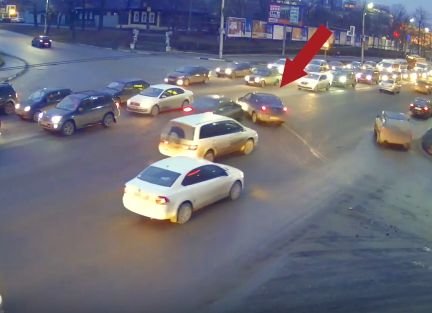 Авария на пересечении Московского и Михайловского шоссе попала на видео