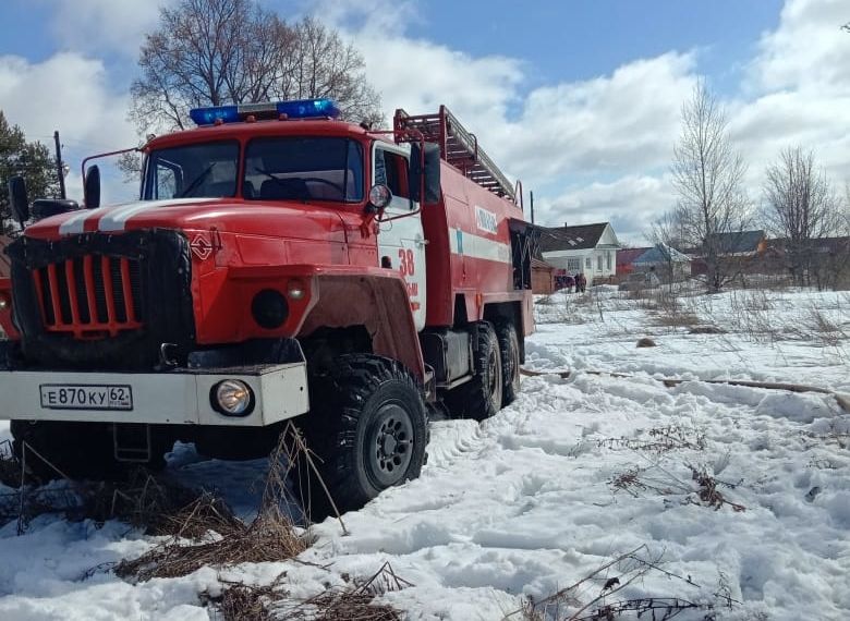При пожаре в Касимовском районе погибли мужчина и женщина