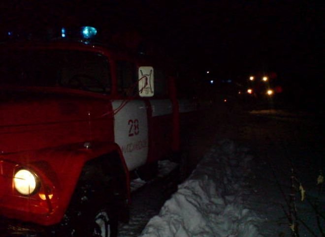 На пожаре в Милославском районе погибли два человека