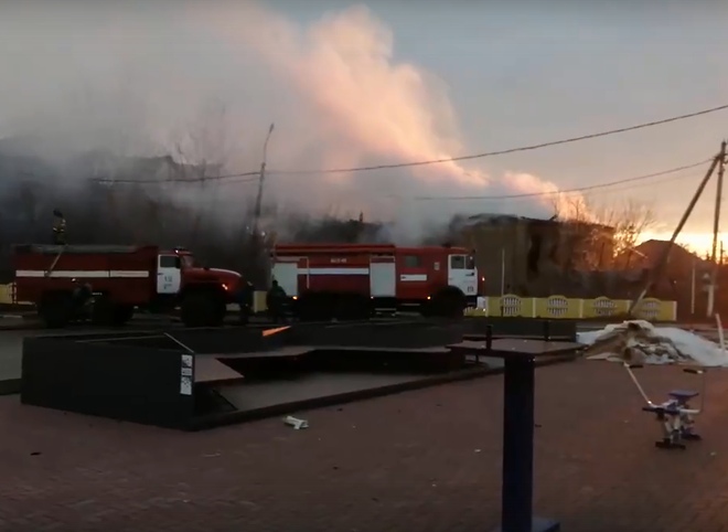 В Сасове произошел пожар в здании бывшей библиотеки