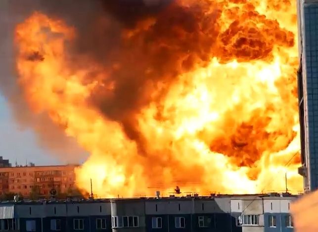 В Новосибирске взорвалась АЗС