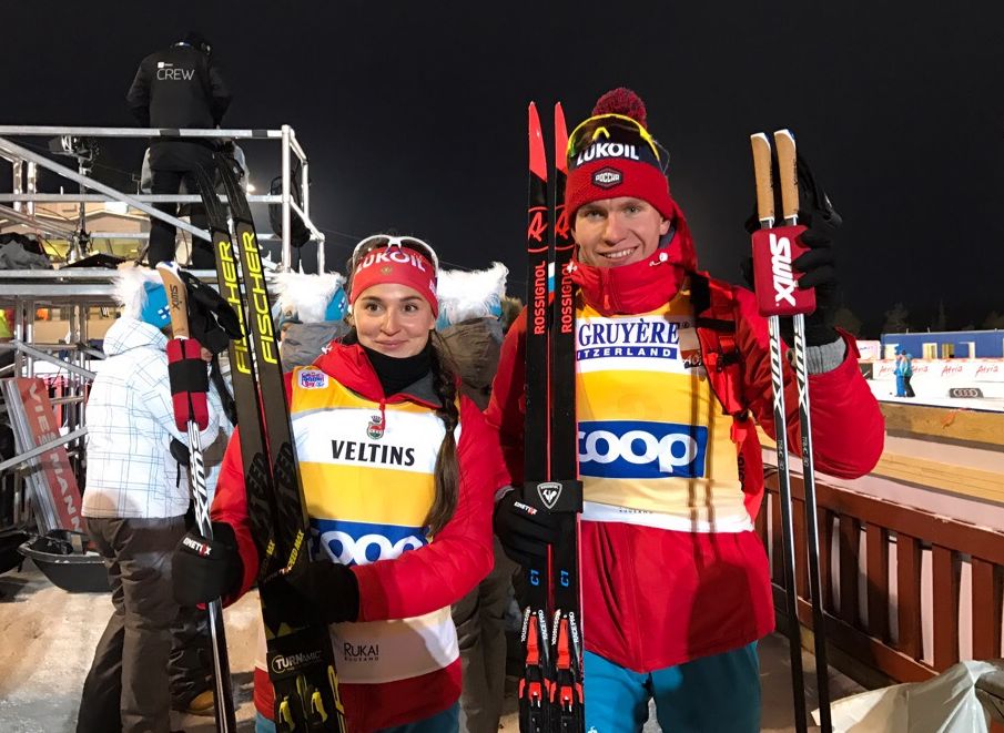Большунов и Белорукова выиграли спринтерские гонки на Кубке мира по лыжам