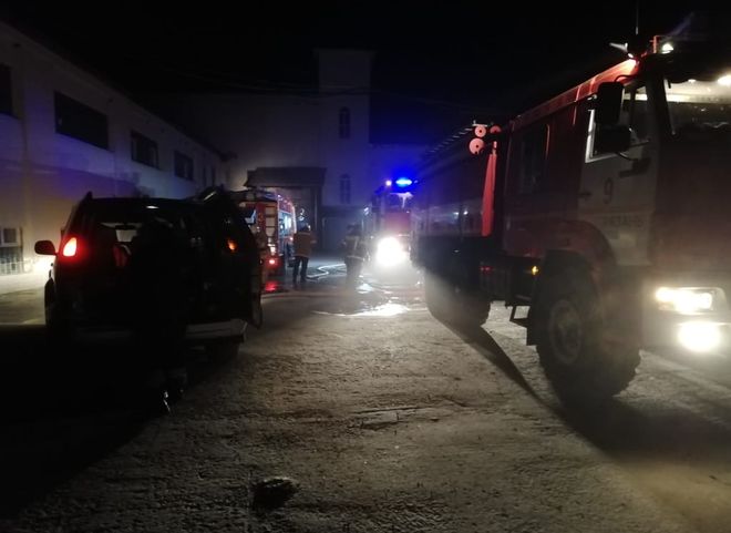В Мурмине произошел пожар на пластилиновой фабрике