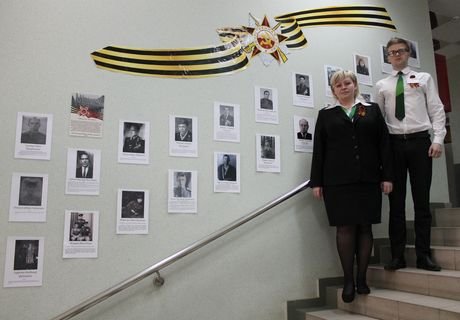 В «Россельхозбанке» открылась выставка ко Дню Победы