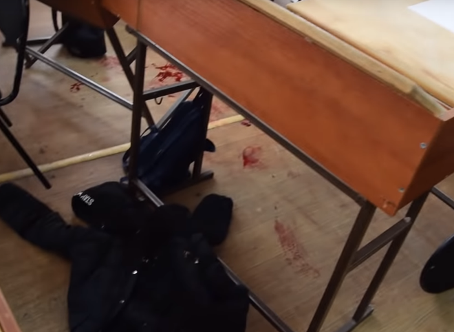 СК опубликовал видео из колледжа в Благовещенске, где произошла стрельба