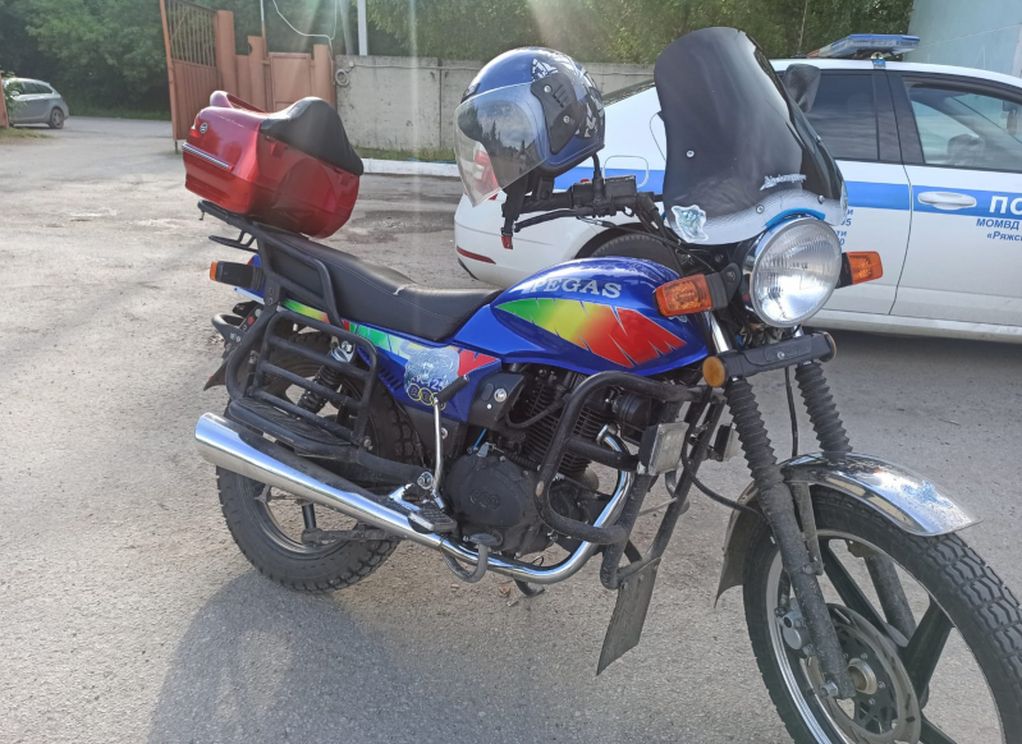 В Ряжске полицейские остановили 56-летнего пьяного мотоциклиста