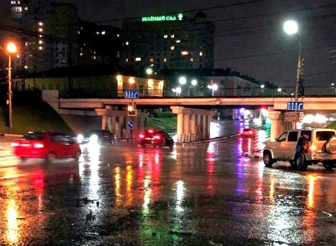 Потоп на Московском шоссе устранили