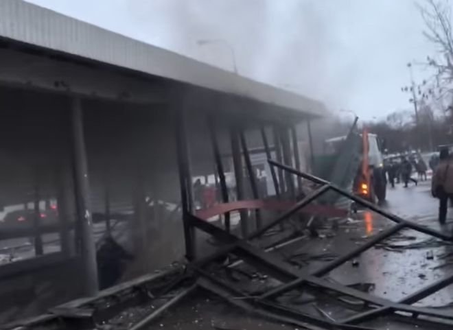 Опубликовано видео взрыва на станции метро «Коломенская»