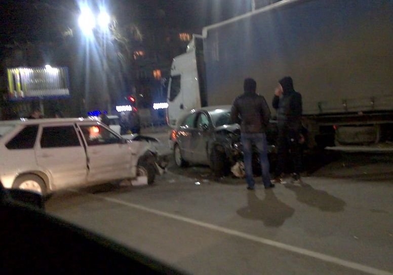 В Рязани произошла авария с участием семи автомобилей