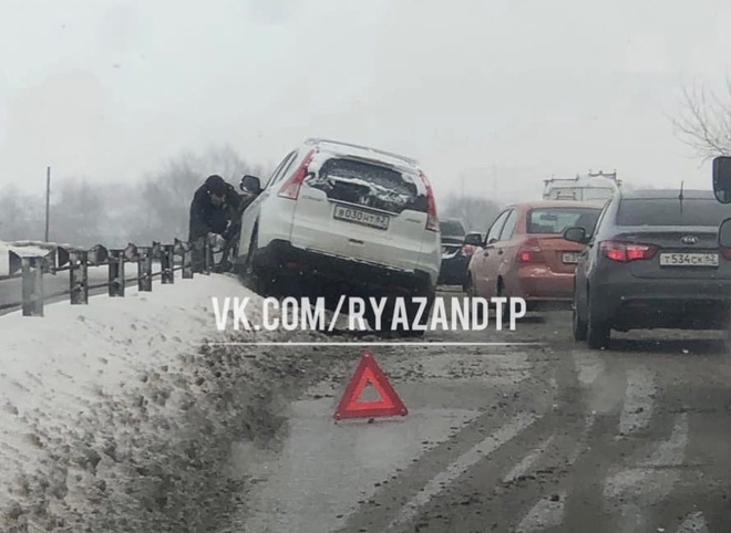 Из-за ДТП на Северной окружной дороге Рязани образовалась пробка