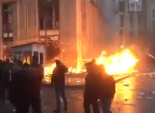 В центре Баку прогремел взрыв (видео)