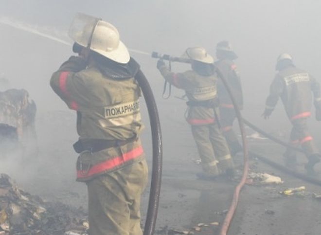 На пожаре в Дашково-Песочне пострадал человек