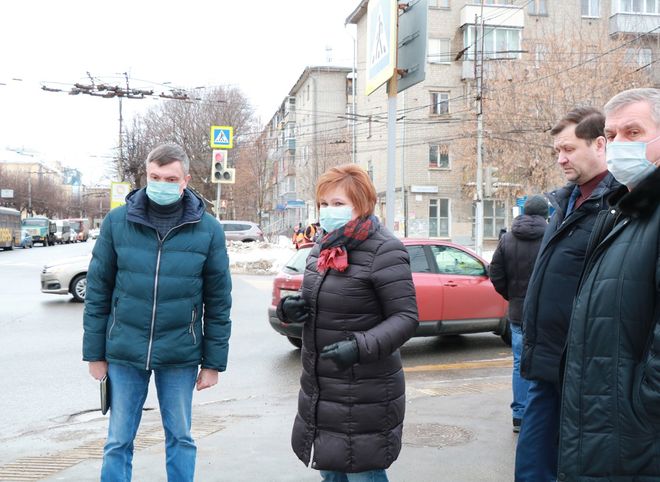 Сорокина вновь проверила, как ведется уборка рязанских улиц от снега