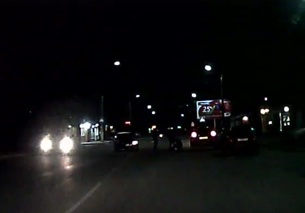 Ночью в Рязани сбили пешехода (видео)