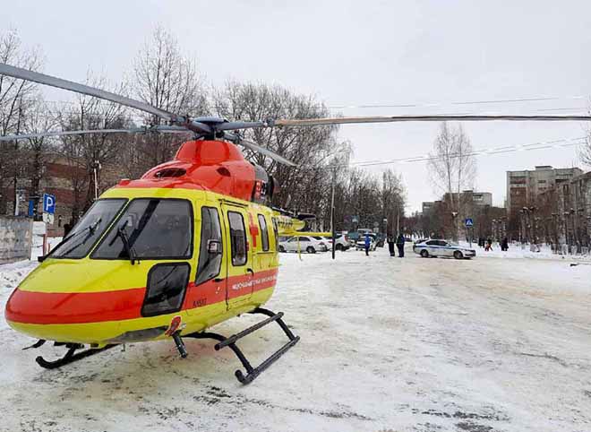 В Рязань на вертолете санавиации доставили подростка из Новомичуринска