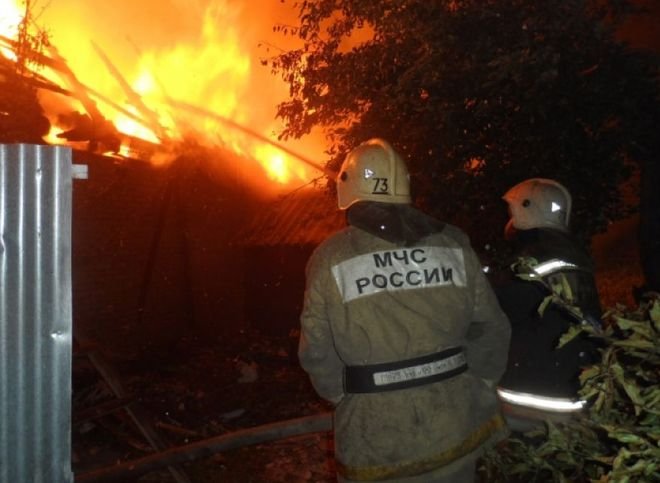 В результате пожара в Касимовском районе погиб человек