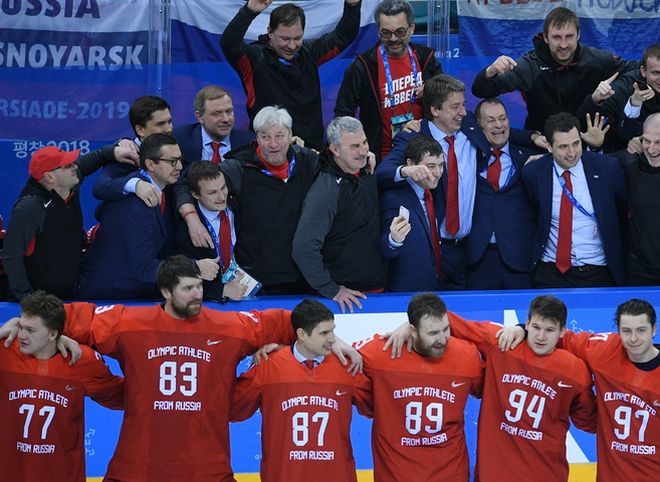 МОК прокомментировал пение гимна российскими хоккеистами после финала Олимпиады