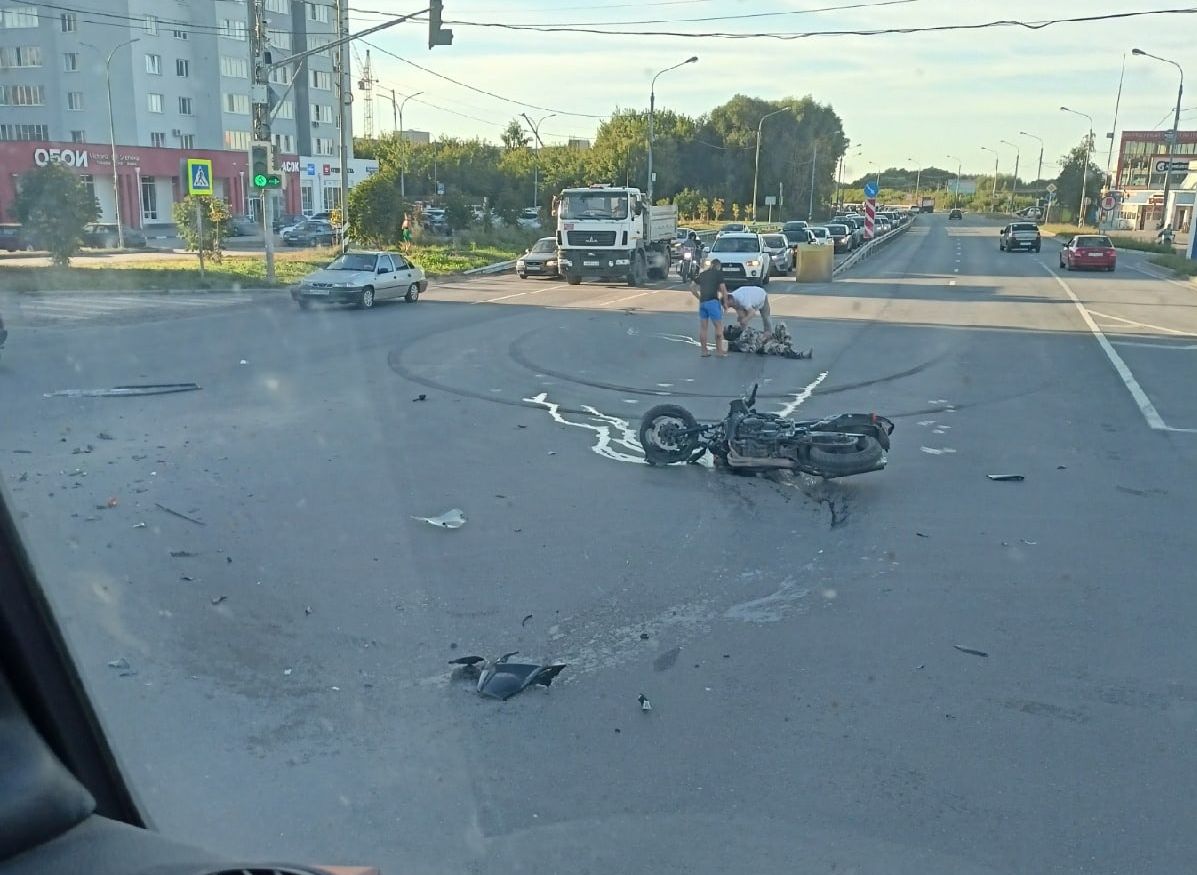 Глобус происшествия. Авария в Рязани с мотоциклистом.