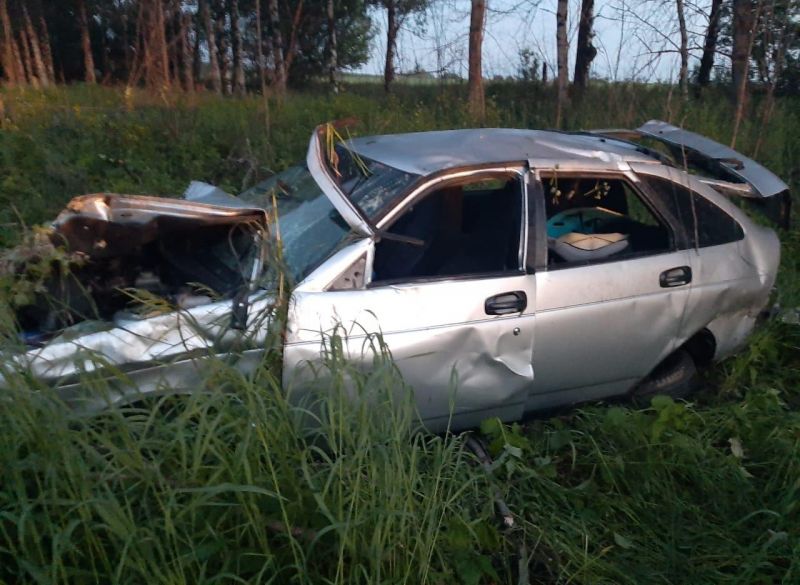 В Сасовском районе опрокинулась «Приора», водитель погиб