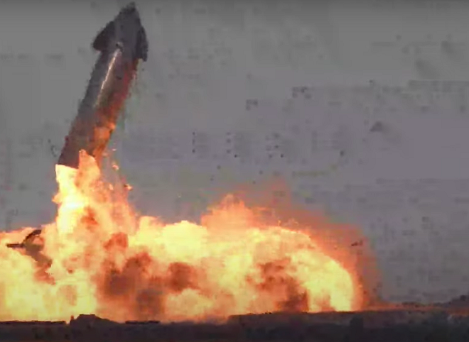 Космический корабль Starship Илона Маска взорвался после посадки в Техасе