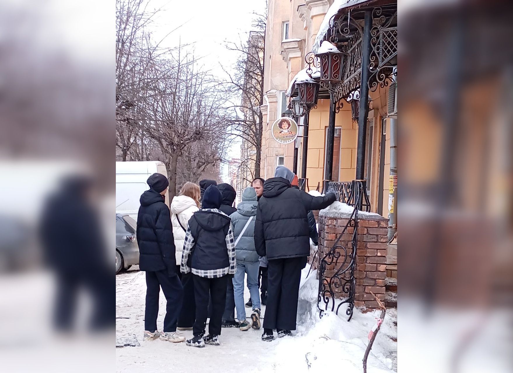 Съемочную группу шоу «На ножах» заметили на улице Гагарина
