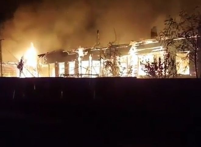 В Рязанской области загорелась больница