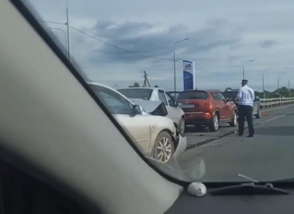 На Солотчинском шоссе произошло массовое ДТП