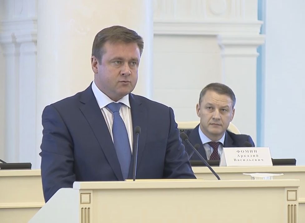 Николай Любимов выступил с речью перед депутатами Рязанской облдумы