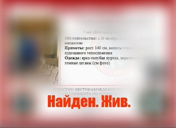 Полицейские нашли пропавшего в Рязани семилетнего ребенка