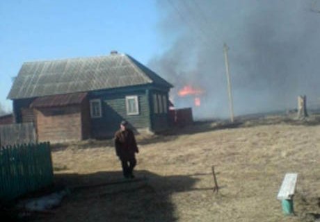 Пожарные спасли деревню под Клепиками